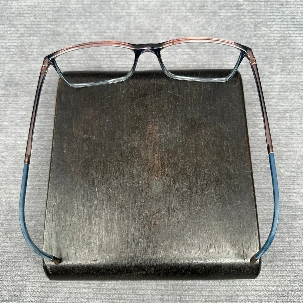 Silhouette SPX Y2K 2934 Blue Purple Gradient Rectangular Eyeglass Frames 56-16